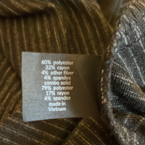 Lane Bryant- long sleeved stripped color Block black/grey Dress.lSize 22/24.EUC. - Picture 4 of 7